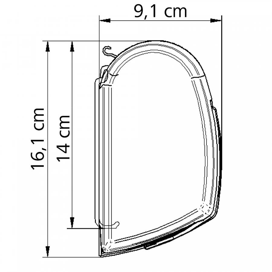 Product image 6 of the product “Markise Thule Omnistor 5200, eloxiert, 5 m, Saphir Blau eloxiert | 5 m”